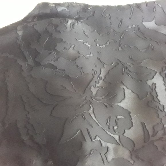 ⭐Laundry by Shelli Segal sheer black floral overlay dress midi/tea length 2Pet - Picture 8 of 15